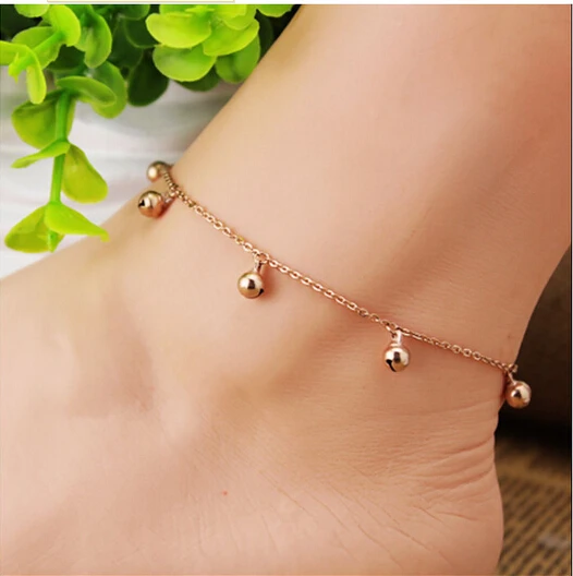 Christmas Titanium Steel Small bell Design Tinkle Bell Pendant Woman's