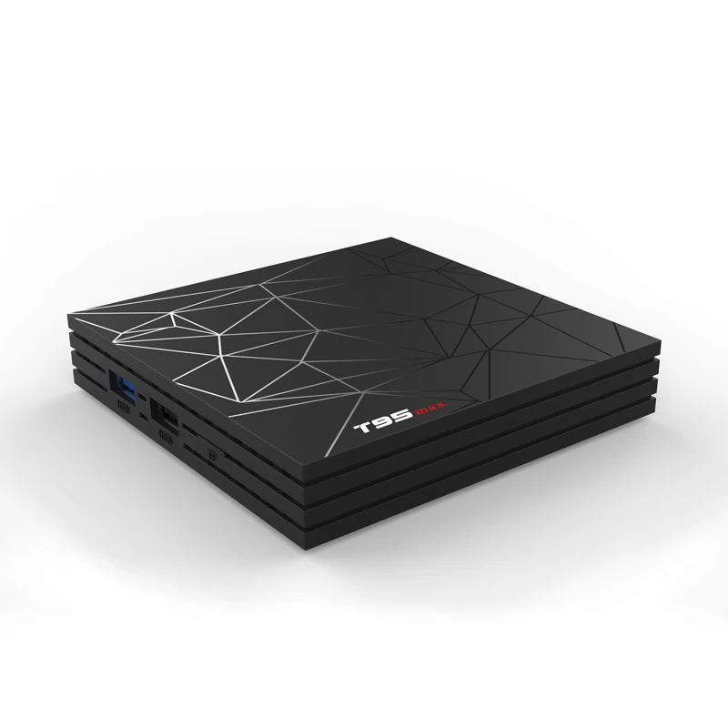 T95MAX TV Box Android 9.0 Allwinner H6 4GB DDR3 + 32GB EMMC 2.4GHz + 5.8GHz WiFi BT5.0 Media Player Support 6K H.265 Set Top Box