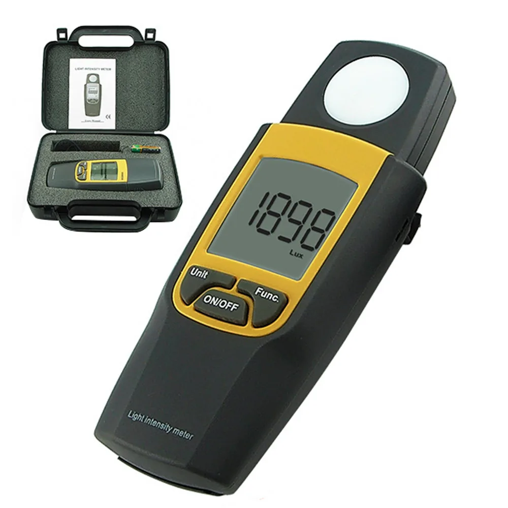 Digital Light Intensity Meter Lux & Foot Candle FTC Max Min Hold Over
