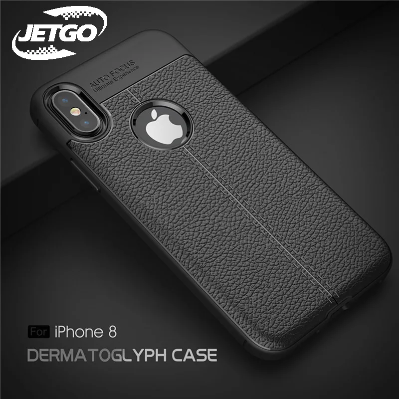 JETGO case For iphone 8 case and 8 plus original TPU high quality back cover silicone luxury