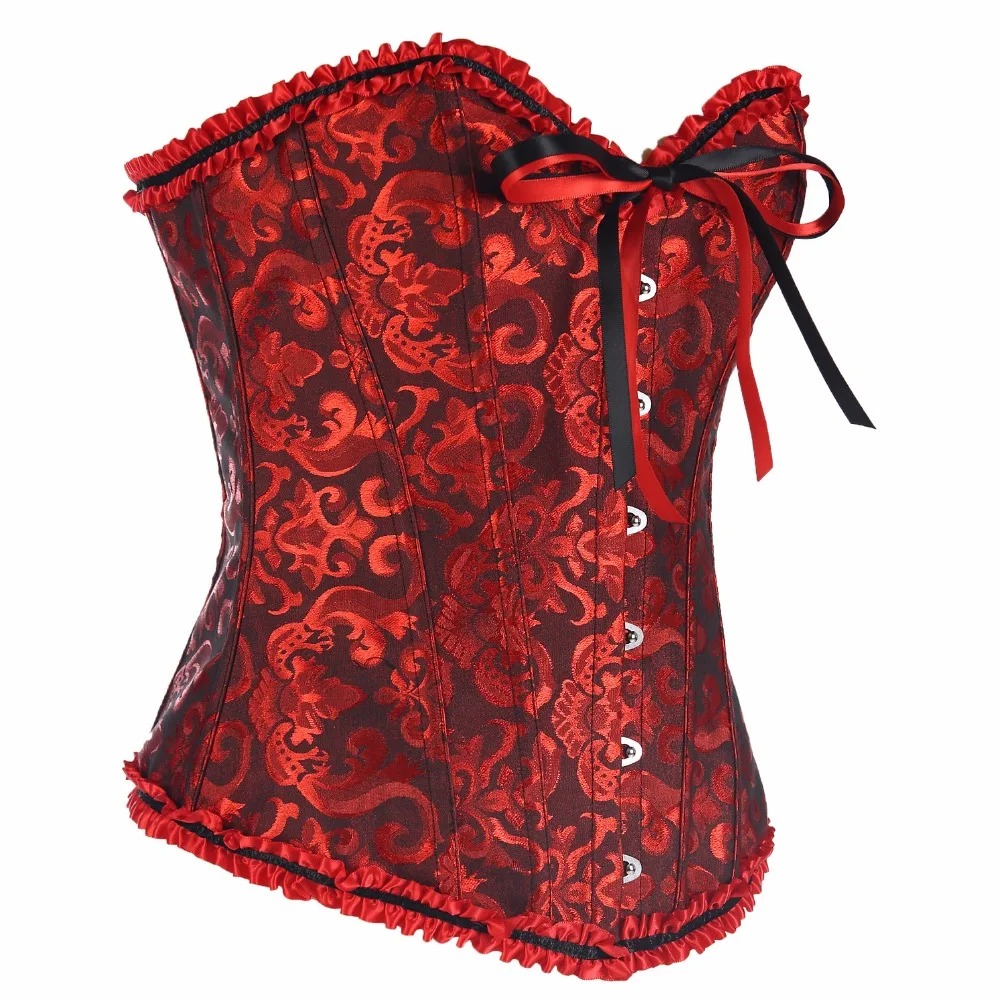 Женский атласный корсет с вышивкой размеры S 4XL/5XL/6XL|lace corset|corsets and bustierscorset plus |