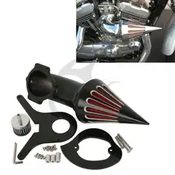 Мотоциклетные черные конический шип Воздухоочиститель воздушного фильтра для Honda Shadow Aero VT750 VT750C 04-09