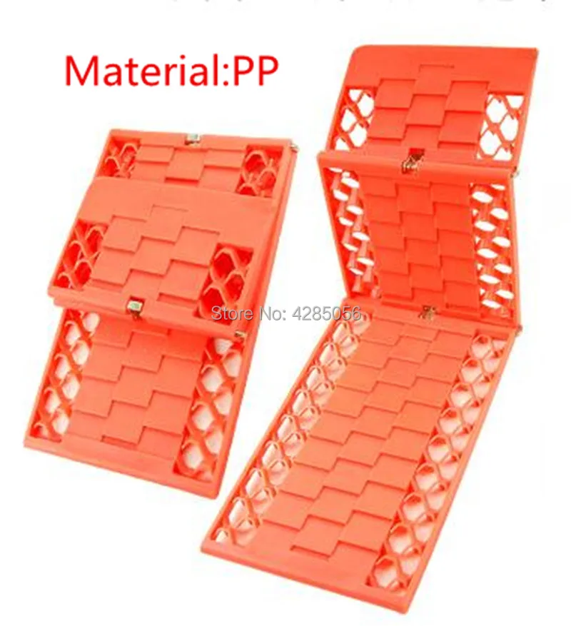 

2pcs/Set folding Car snow track sand track Tyre Grip Tracks sand ladder Snow Mud Sand rescue SUV Material:pp