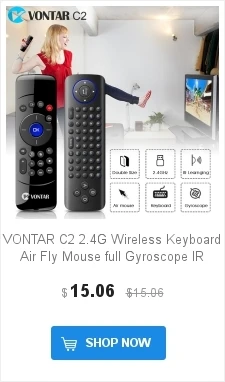 Беспроводная мини-клавиатура VONTAR Air mouse 2,4G с гироскопом, ИК-обучающим пультом дистанционного управления для Android tv Box 8,1 HK1 Mini T9 X96 mini