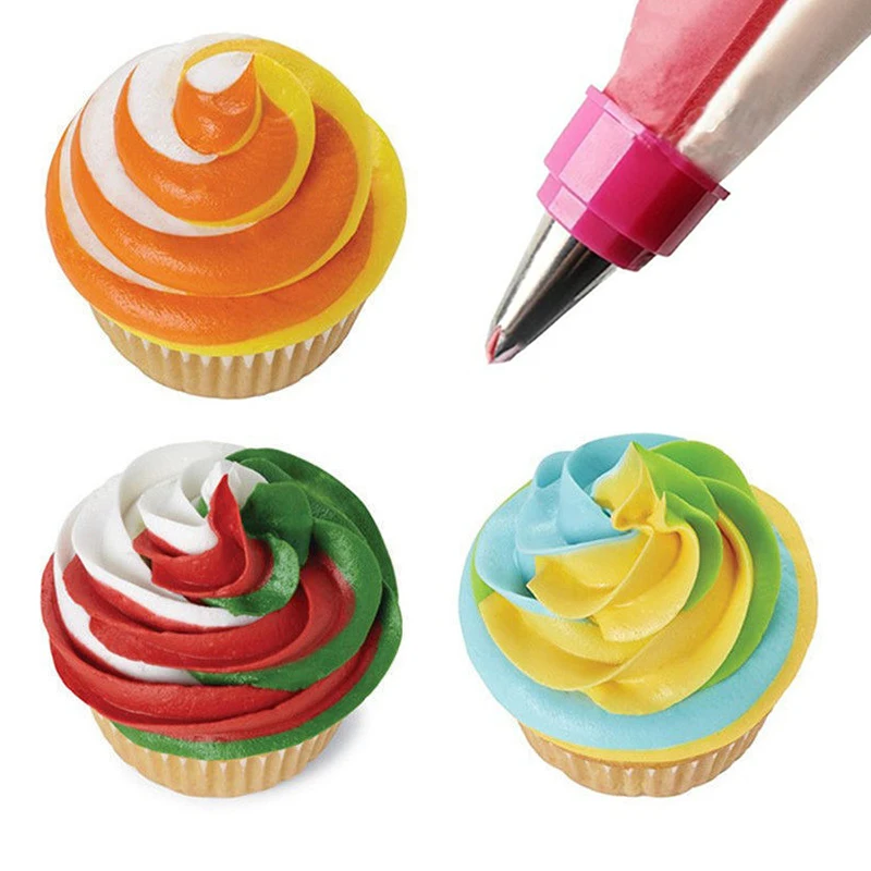 

1Pc Plastic Kitchen Accessories Icing Piping Cream Pastry Bag + Nozzle Set DIY Cake Decorating Tips Set