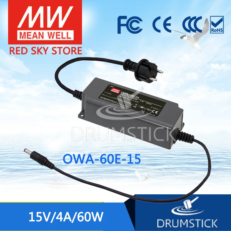 

MEAN WELL OWA-60E-15 15V 4A meanwell OWA-60E 15V 60W Single Output Moistureproof Adaptor