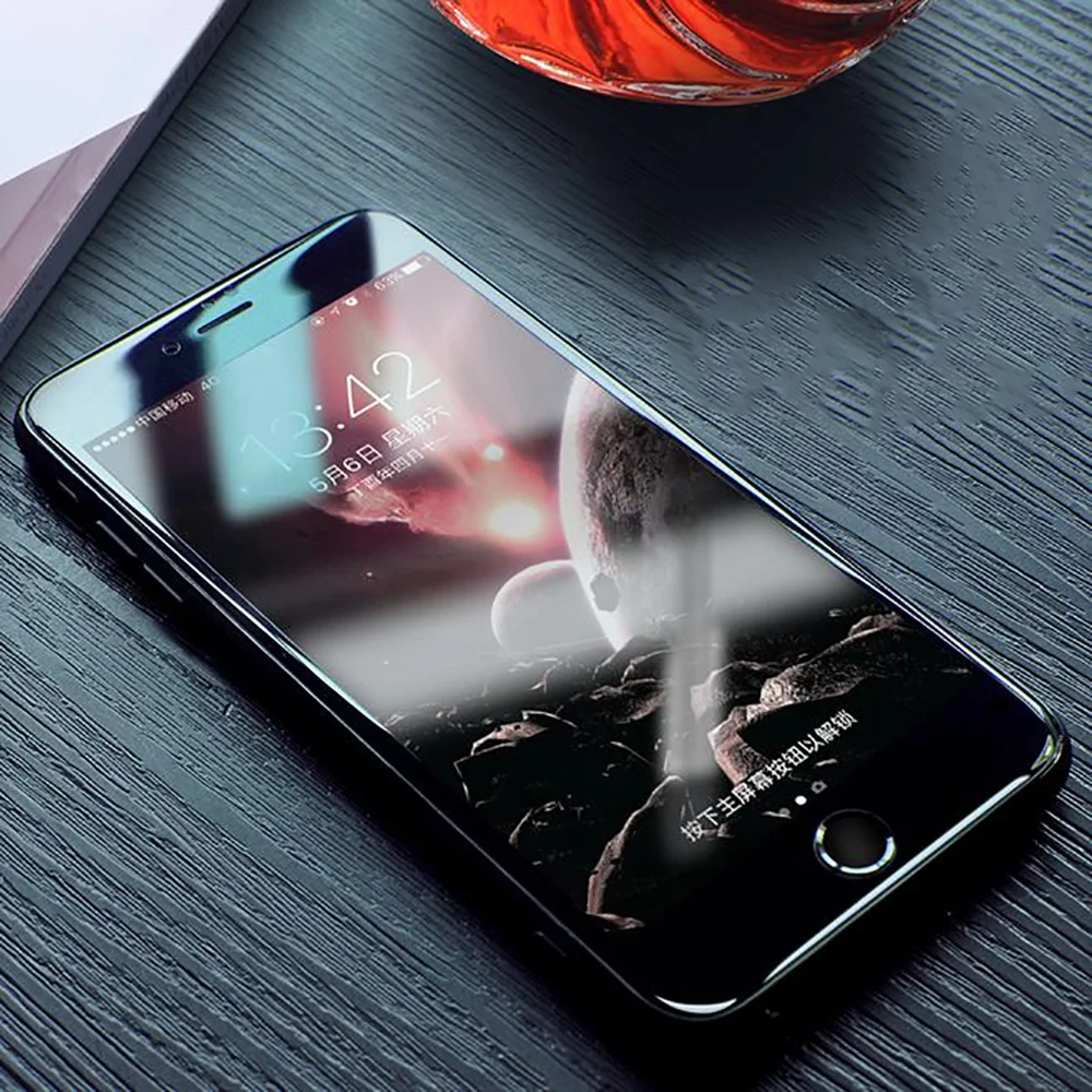 Закаленное стекло 5D 9H для iphone 8 7 6 6s Plus Защита экрана x s полное покрытие защитная