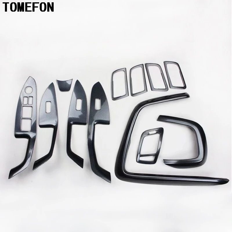 

TOMEFON Carbon Fiber Front Air Vent Steering Wheel Inner Door Handle Window Switch Interior Trim For Kia Optima K5 2011 to 2015
