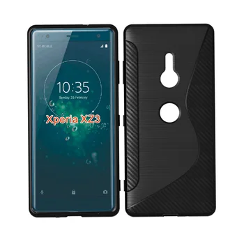 

50PCS S line NS TPU Phone Back Case For Sony Xperia XZ3 Silicone Soft Protector Cover