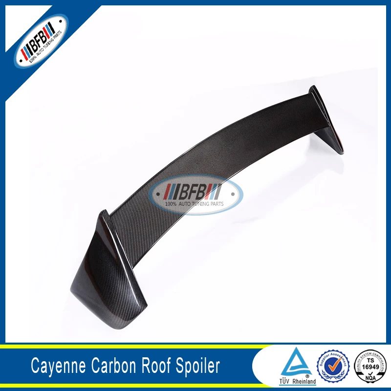 Car Accessories Carbon Fiber Roof Wing Spoiler For Cayenne