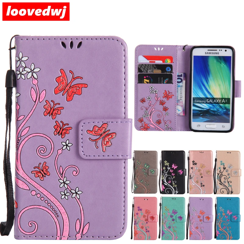 Loovedwj откидная крышка для Samsung Galaxy A3 чехол Бумажник Роскошные Карты узор красочные