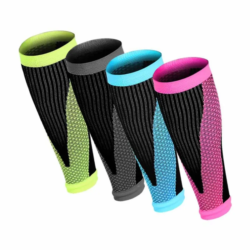 

1 Pair Sports Safety Running Cycling Compression Sleeves Calf Leg Shin Splints Breathable Legwarmmers Sports Protection New