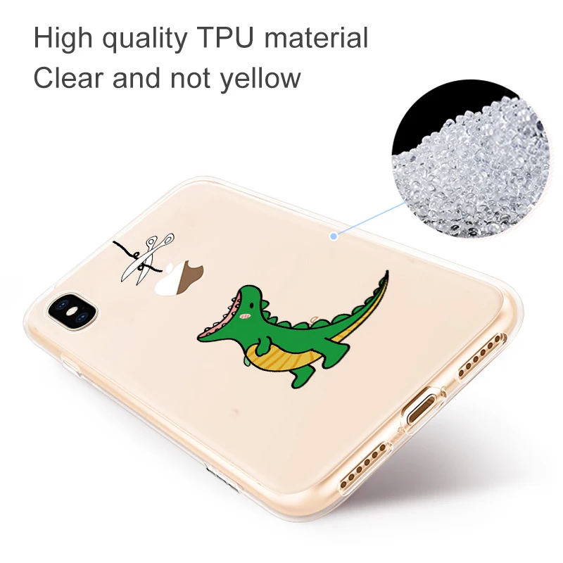 الكرتون TPU لينة حقيبة لهاتف أي فون 5 5 S SE 6 XS ماكس 7 8 زائد XR XS X S 10 مضحك Fundas السيليكون شفافة عالية الجودة كوكه