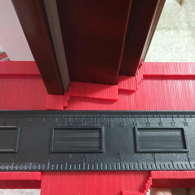 

5/10inch Contour Profile Gauge Tiling Laminate Tiles Edge Shaping Wood Measure Ruler ABS Contour Gauge Duplicator