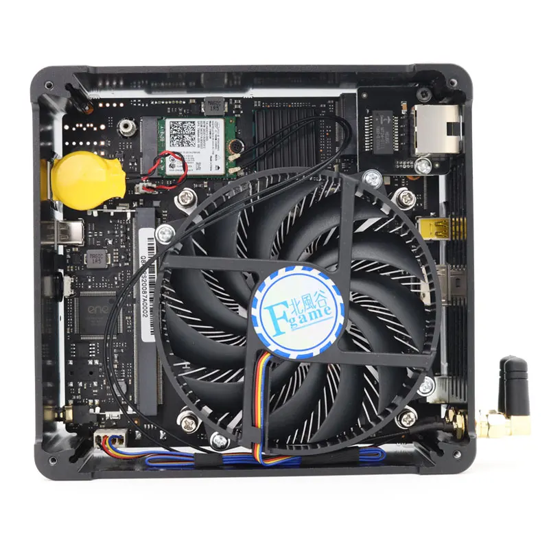 Micro PC i5 8300H 4 ядра 8 потоков кэш МБ Мини компьютер 2 * DDR4 2666 МГц M.2 NVMe + 1*2 5 ''SATA Win10 Pro AC