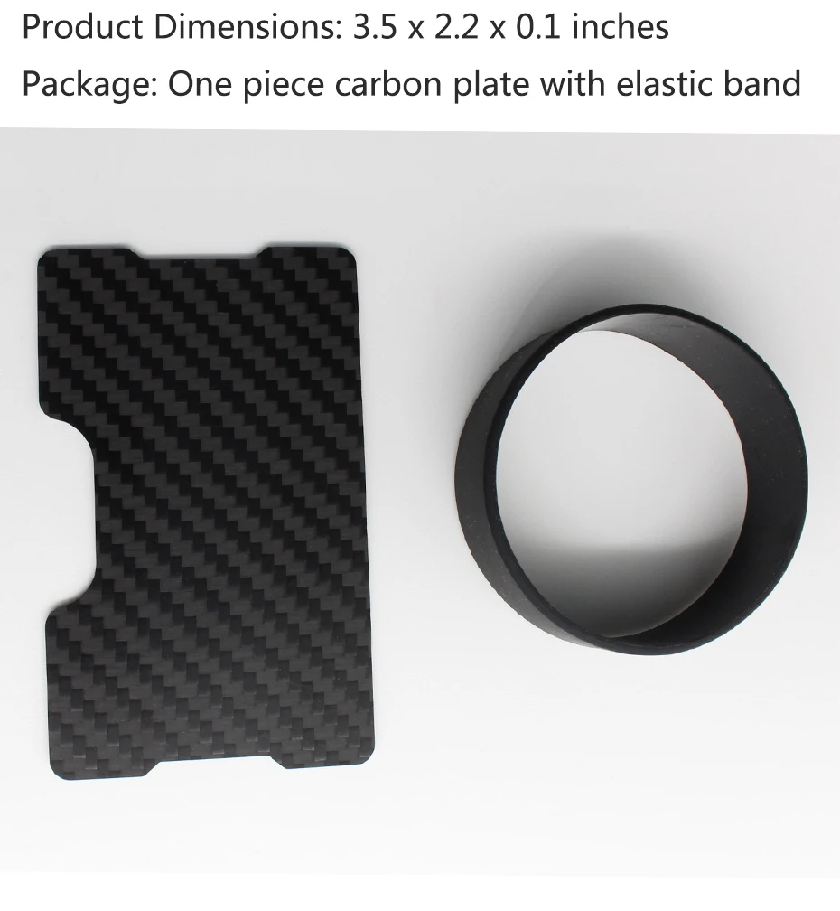 Nastassa ультралегкий минималистичный тонкий кошелек из углеродного волокна с зажимом RFID-блокирующий ID кредитный держатель для карт один тонкий кошелек передний карман