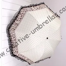 Имитация райского зонта, милый мини-стиль, UPF> 40+, ladies'parasol, серебряное покрытие(УФ-защита), вышивка boder