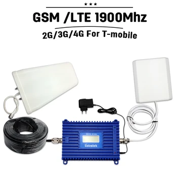 

1900mhz Cell Phone Repeater Lintratek GSM 2G 3G Mobile Cellular Signal Booster 70dB Gain 20dBm Power ALC Amplifier Home#32