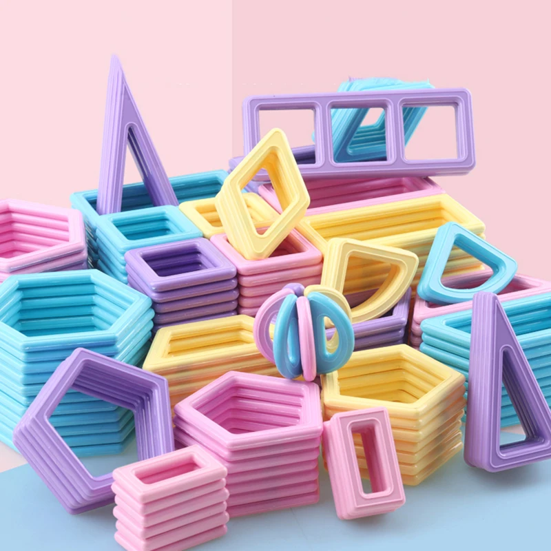 

1 PCS Magnetic Designer Construction Set Model & Magnet Toy Triangle Square Constructor Plastic Boys Girls Gift
