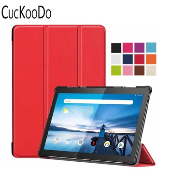 

30Pcs/Lot Premium PU Leather Lightweight Shockproof Shell Case for Lenovo Tab M10 TB-X605F 10.1" Tablet