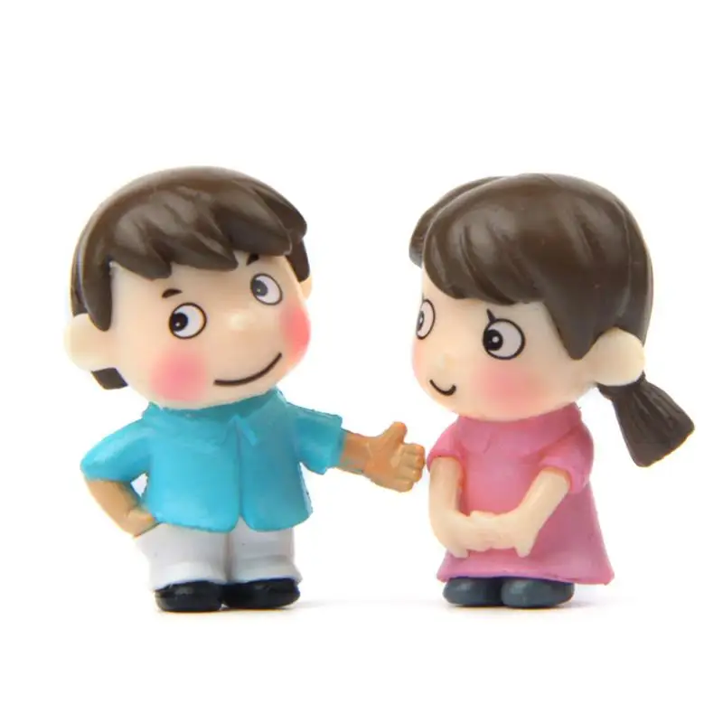 

1set Sweety Lovers Couple Figurines Miniatures Fairy Garden Valentine's Day Gift Resin Crafts Home Decoration