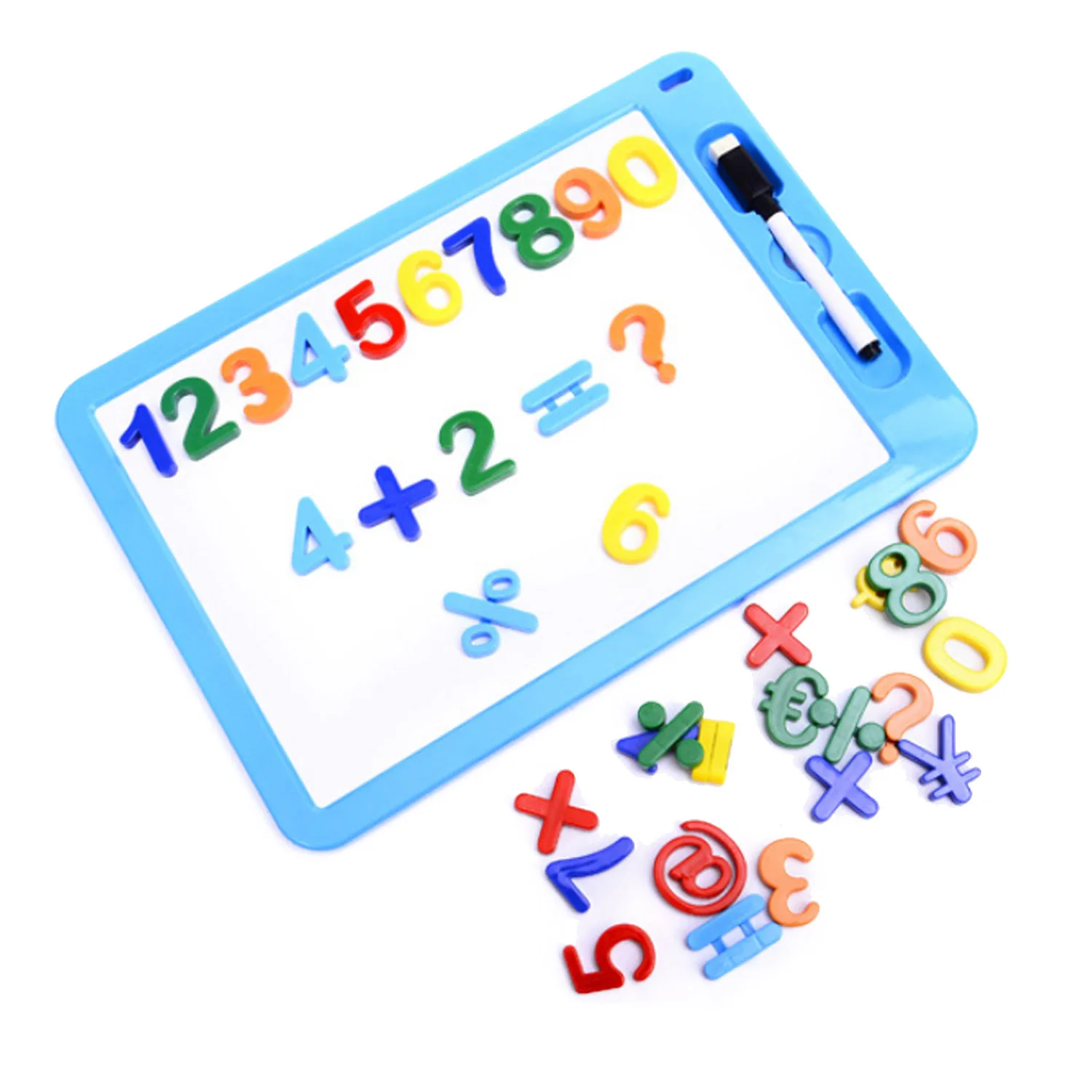 Дети Монтессори пластик Магнитная цифры и алфавит буквы магниты на холодильник рисунок стикеры Математика узнать развивающие игрушки