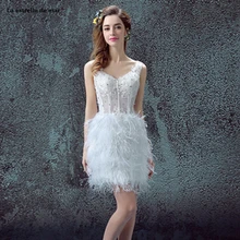 En Feather Achetez Dress White Des Gros Vente Cocktail À Galerie TlK1FcJ
