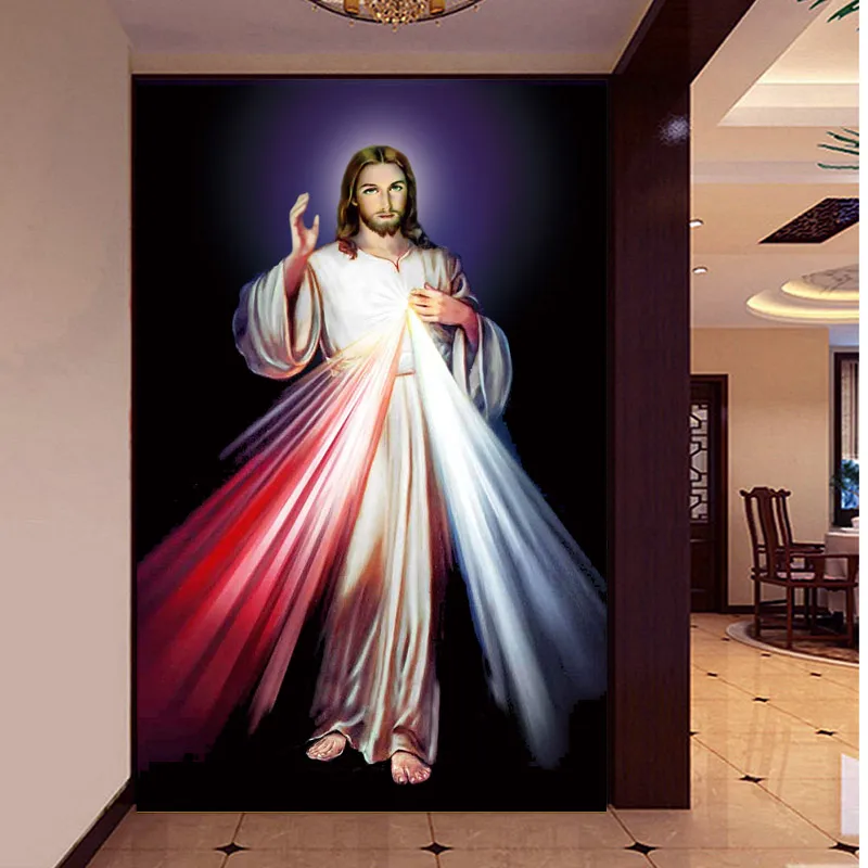 DIY 5d алмазная картина с Иисусом, религиозная икона, жемчужная живопись, изображения для алмазной вышивки стразы, Лоскутная Подарочная настенная живопись