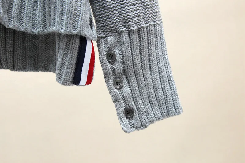 Роскошный дизайнерский брендовый вязаный свитер для женщин, винтажный ассиметричный шерстяной вязаный кардиган с v-образным вырезом