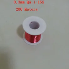 0,3 мм QA-1-155 красный цвет полиуретановая эмалированная медная проволока, около 200 м/лот