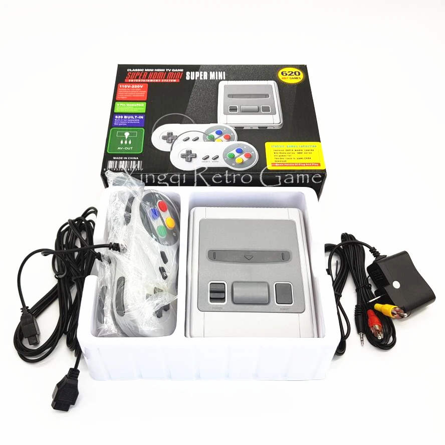

Super Mini Video Game Console Entertainment System Built-in 620 Games Handheld Gaming Player with Retail Package
