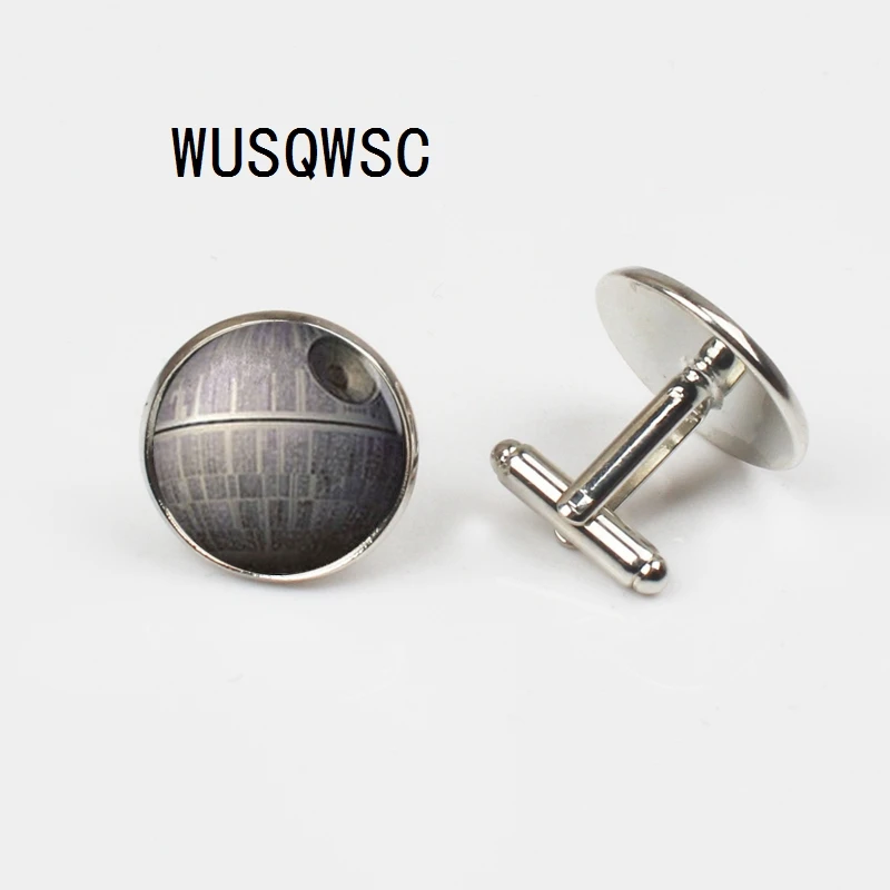 

WUSQWSC 2018 / Fashion Hot Charm Star Wars Death Star cufflinks men shirt cufflinks jewelry. Send loved ones