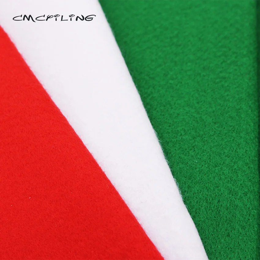 

CMCYILING 3Pcs/lot Christmas Series Soft Felt Fabric For Needlework Sewing Quilting Crafts Patchwork Cloth Polyester Fabrics