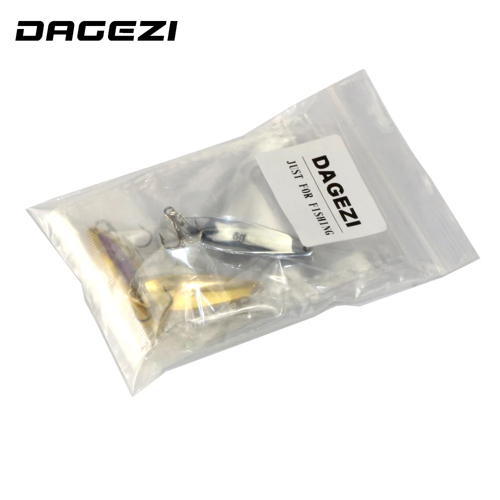 DAGEZI 4 шт./лот рыболовные металлические приманки жесткая приманка для пресной воды
