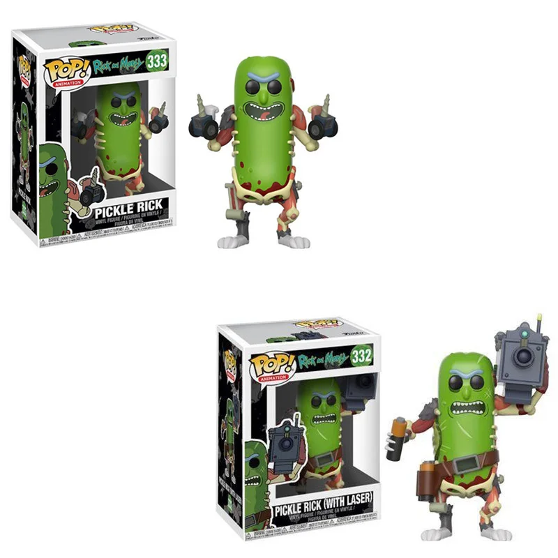 

Funko POP Rick and Morty & PICKLE RICK (with laser) pop action Figure doll Collection PVC Model toys for children