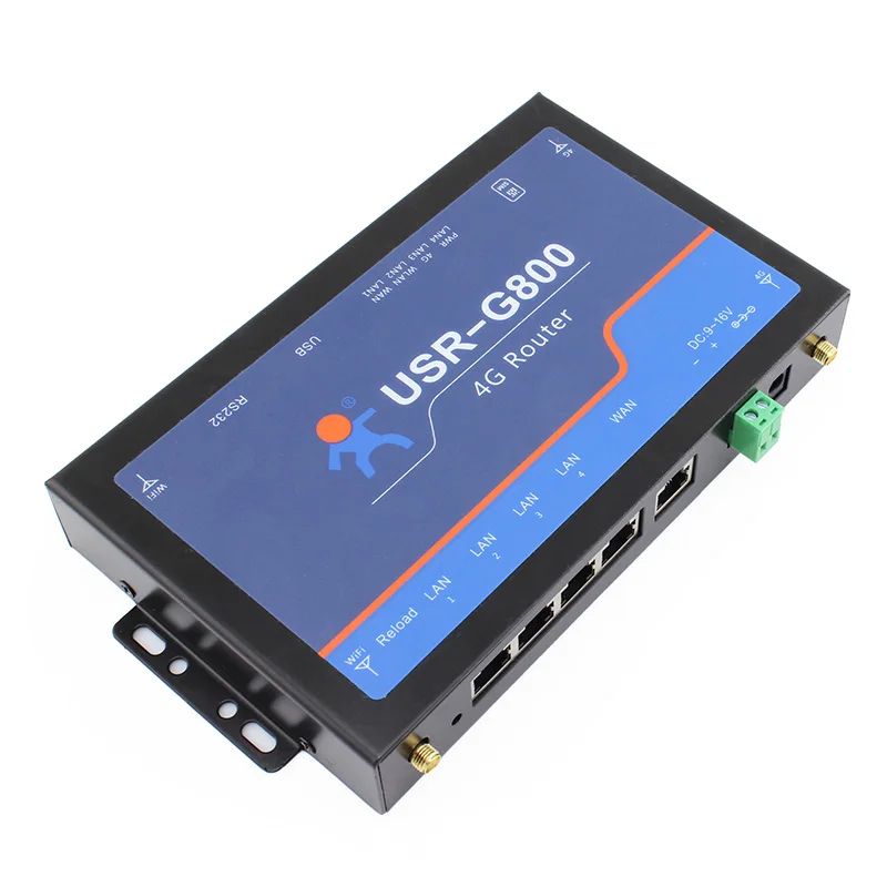 

USR-G800 Free Shipping Industrial 4G wireless Routers RS232 to 4G Network Data Transparent Transmission TD-LTE and FDD-LTE