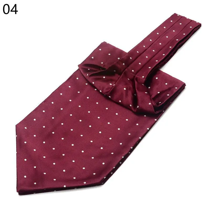 Men's  cravat suit silk scarf business collar wide tie retro pattern shirt scarf wedding party accessories