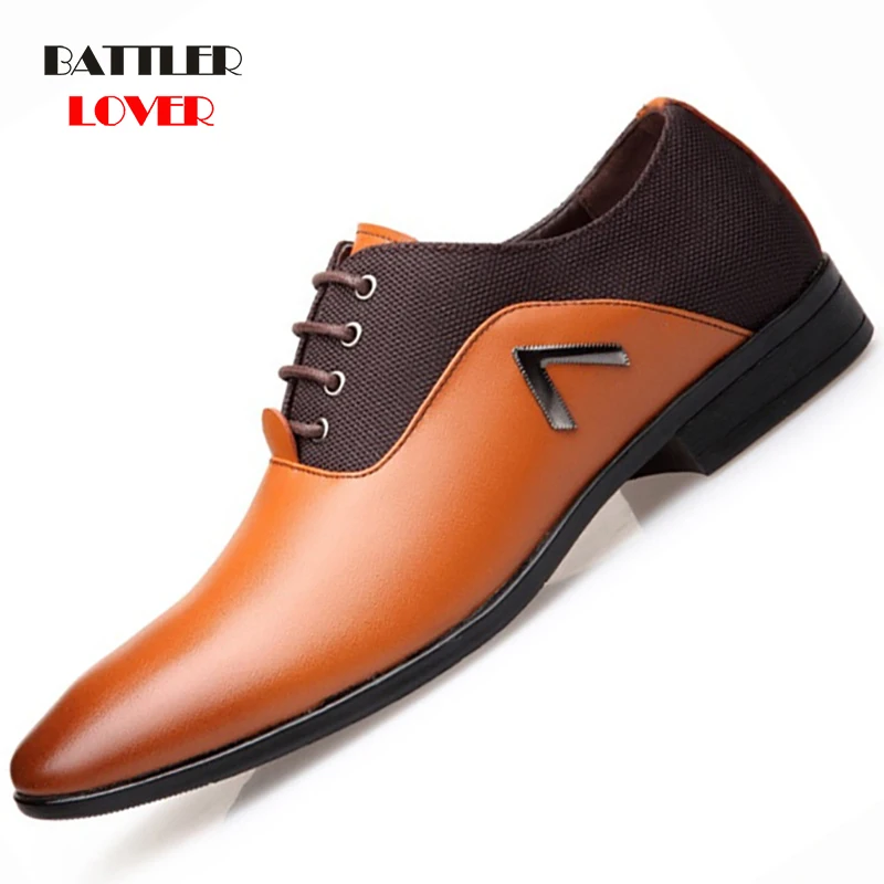 Luxury Shoes for Men Popular Men's Lace-up Casual Pointed Trendy Leather Shoes Fashion Business Shoes Homme Outdoor Sneakers