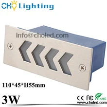 10 шт. уличные IP67 Светодиодные фонари 3 Вт светодиодные настенные лампы для сада Плаза лестница подземное освещение 85-265 в 12 В 110*45