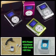 20 p! брошь lcd экран MP3 музыкальный плеер, внешний вставленный Micro TF/SD слот для карт, поддержка 1-8 ГБ, наушники+ USB кабель+ Хрустальная коробка