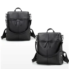 Backpack Women PU Leather Backpacks For Teenage Girls School Bags Fashion Vintage Solid Black Shoulderbag Bags for Women 2018 Backpack Women PU Leather Backpacks For Teenage Girls School Bags Fashion Vintage Solid Black Shoulderbag Bags for Women 2018