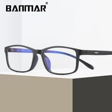 BANMAR, мужские очки TR90 с защитой от синих лучей, оправа, оптическая, женская, прозрачный, по рецепту, анти-синий светильник, ацетат, очки, очки, A1827