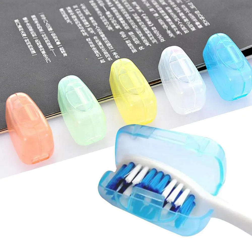 Protector Para Cepillo De Dientes Random Color 5PC Portable Toothbrush Head Protector Case Cap Holder