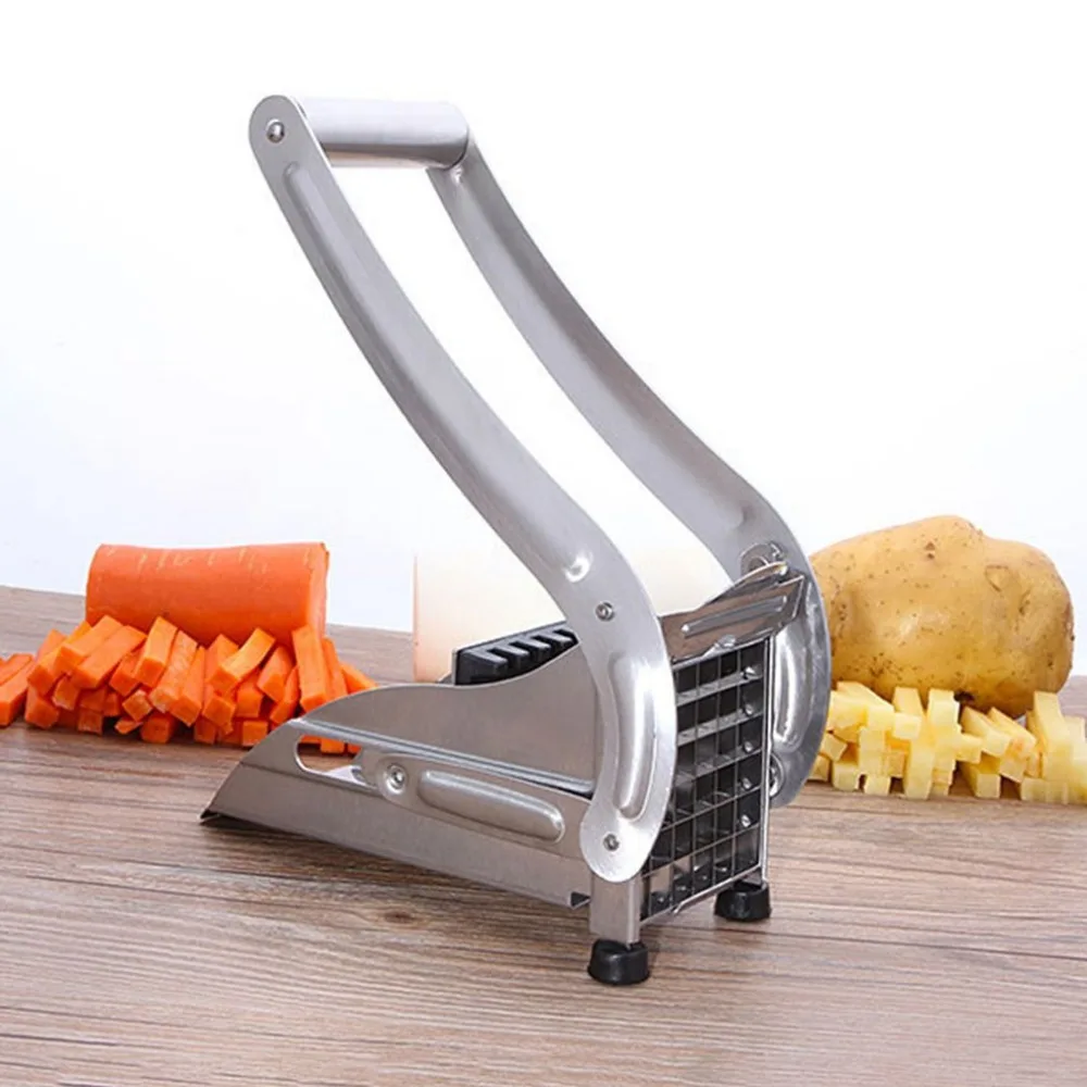 

Potato Chipper French Fries Slicer Chip Cutter Chopper Maker Cucumber Cutting Stainless Steel Home Kitchen Machine