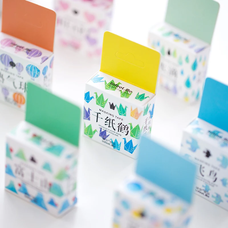 

24 pcs/Lot Mild color paper washi tape Cute paper masking tape Decoration adhesive sticker Stationery School supplies FJ147