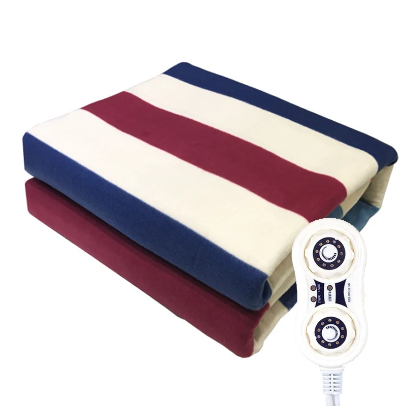 Фланелевое электрическое одеяло нагреватель 180*150 см/200*180 см регулируемое одеяло с подогревом Термостат Электрическое нагревательное одеяло