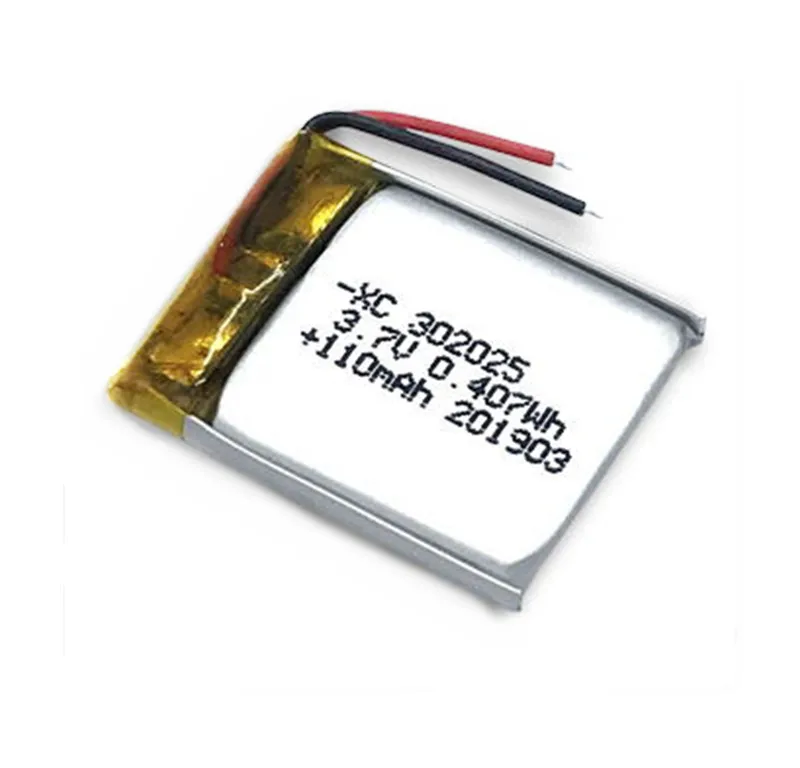 1 шт 3,7 V 110 mAh 302025 PLIB литий-ионный полимерный литий-ионный аккумулятор для smart Watch, синий зуб, gps, mp3, mp4, игрушки, динамик
