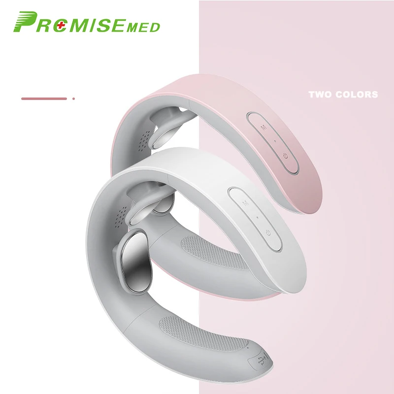 pr+mise Electric Pulse Back and Neck Massager Far Infrared Heating Pain Relief Tool Health Care Multifunctional Physiotherap