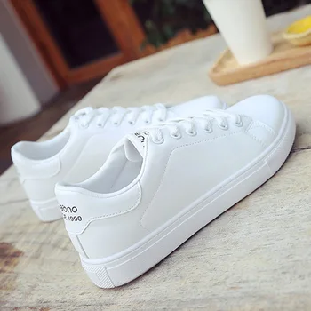 

Sneakers women white shoes 2019 women casual walking shoes tenis feminino breathable pu Leather espadrille sport shoes woman