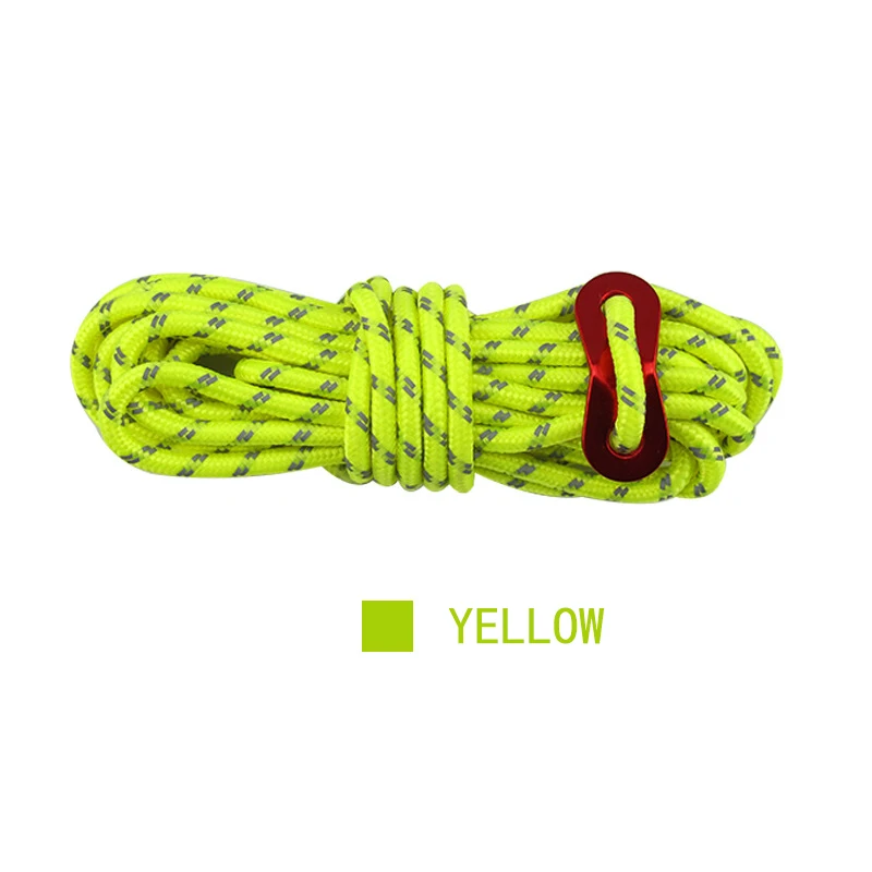 Открытый Скалолазание Веревка 4 мм диаметр высокая прочность выживания Паракорд безопасности веревка шнур для пеших прогулок аксессуар